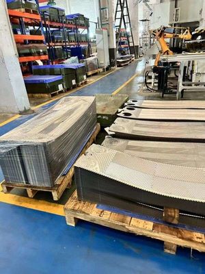 0.4mm Accessen Wärmetauscherplatte Pulverbeschichtung Regelmäßige Wartung
